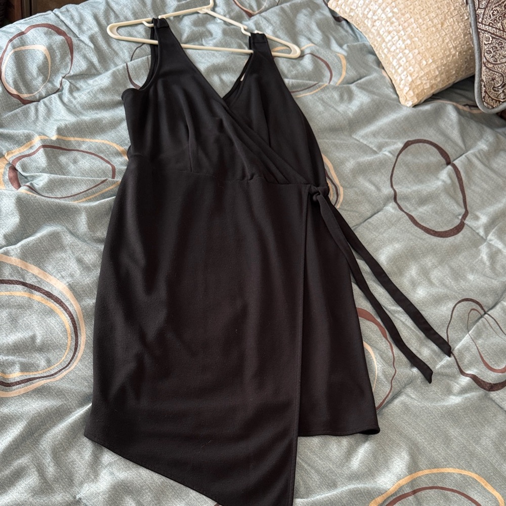 Chic Asymmetrical Black Dress